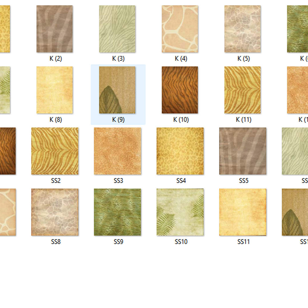 Kit Digital Papeis Safari 2