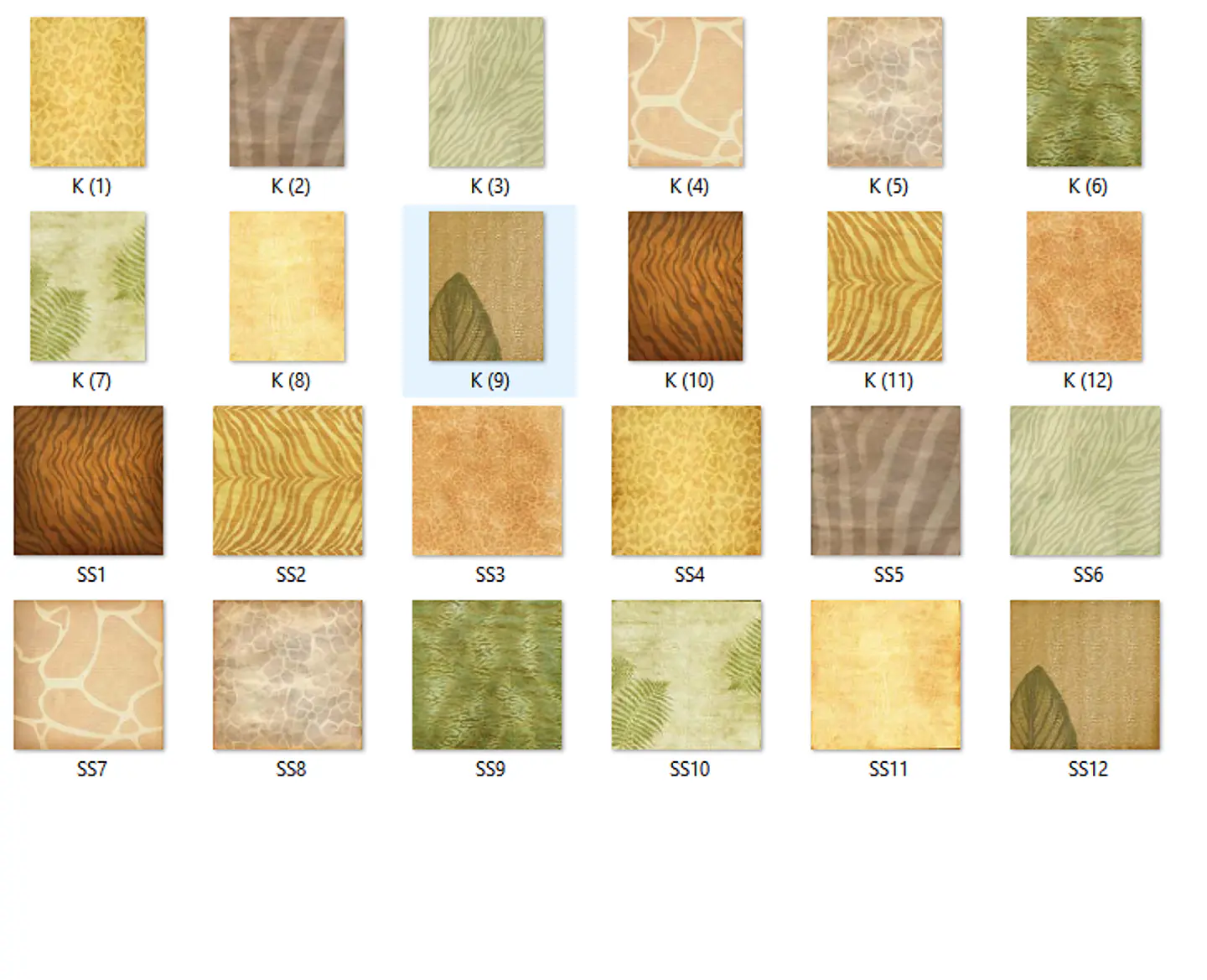 Kit Digital Papeis Safari 2