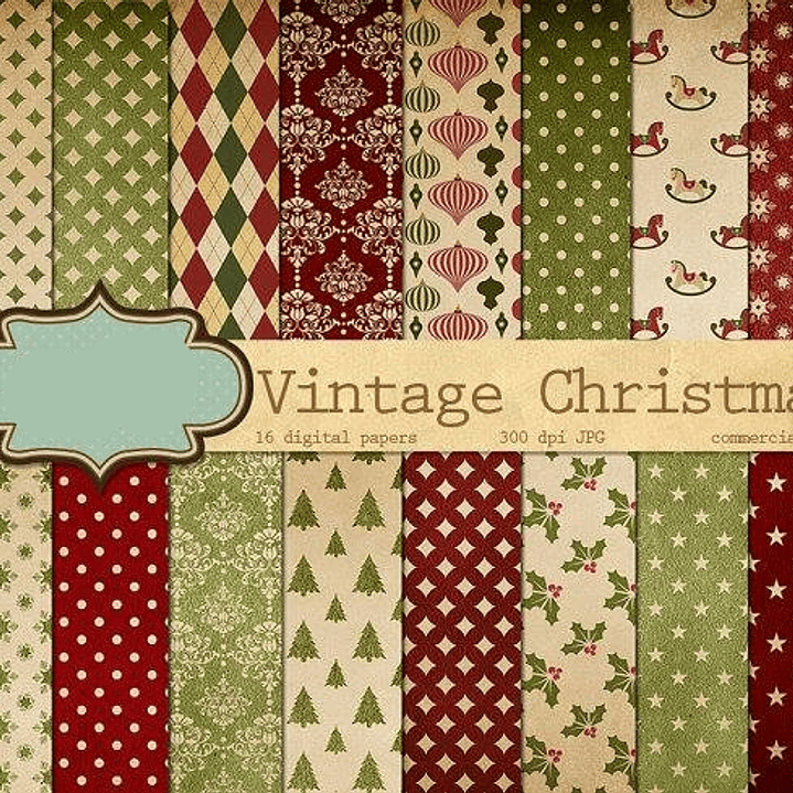 Kit Digital Papeis Natal  1