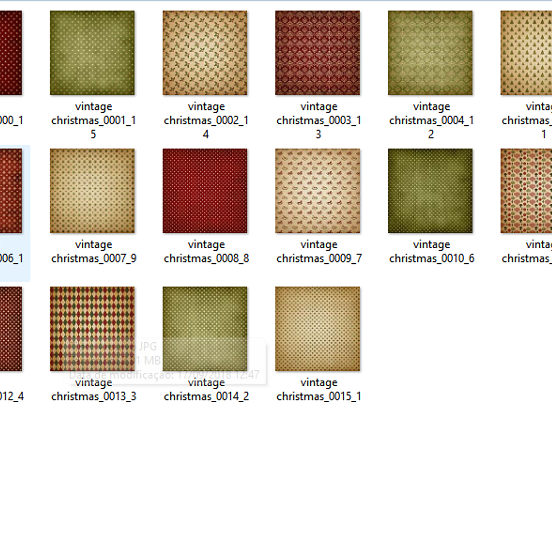 Kit Digital Papeis Natal  2