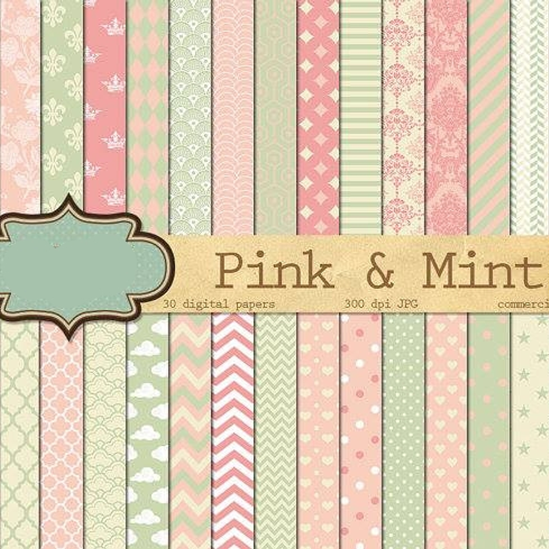 Kit Digital Papeis Pink 1