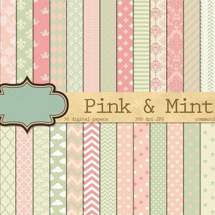 Kit Digital Papeis Pink 1