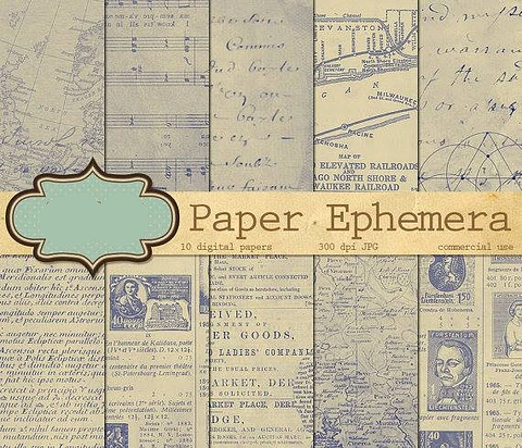 Kit Digital Papeis Jornal 