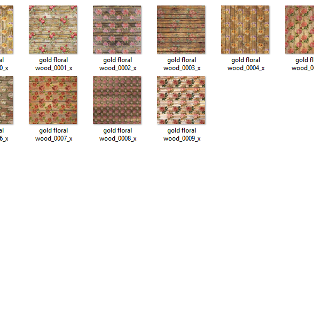 Kit Digital Papeis Floral  2