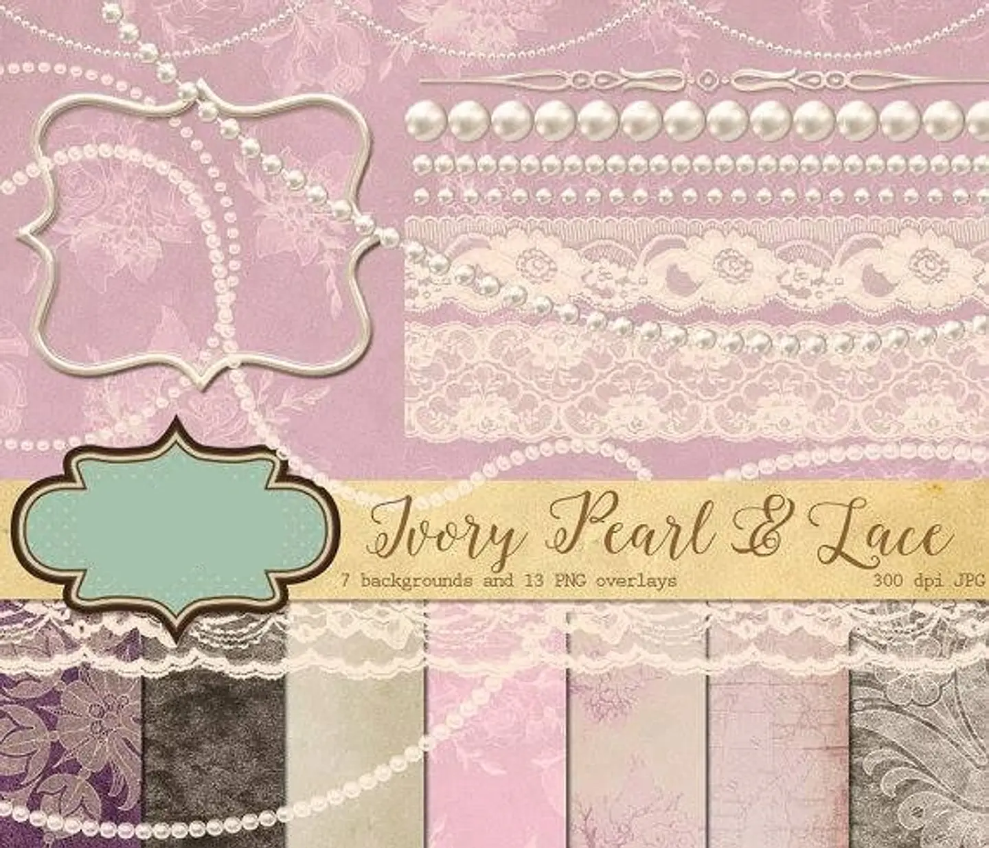 Kit Digital Papeis Floridos  1