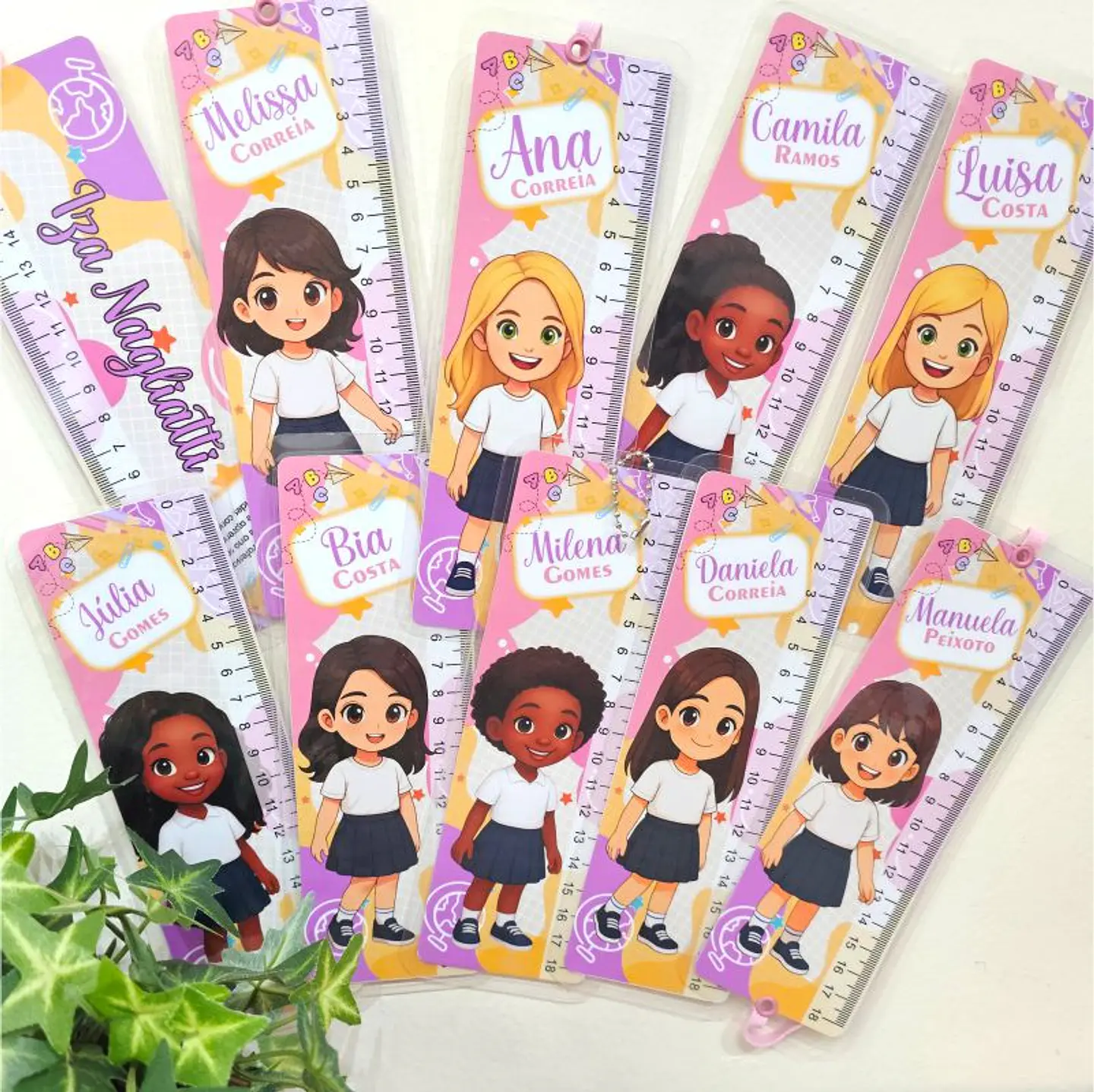 Arquivo Escolar Tabuada 4 Operações +  Régua 9 Meninas  1