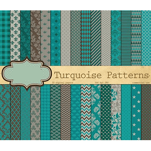 Kit Digital Papeis Azuis 