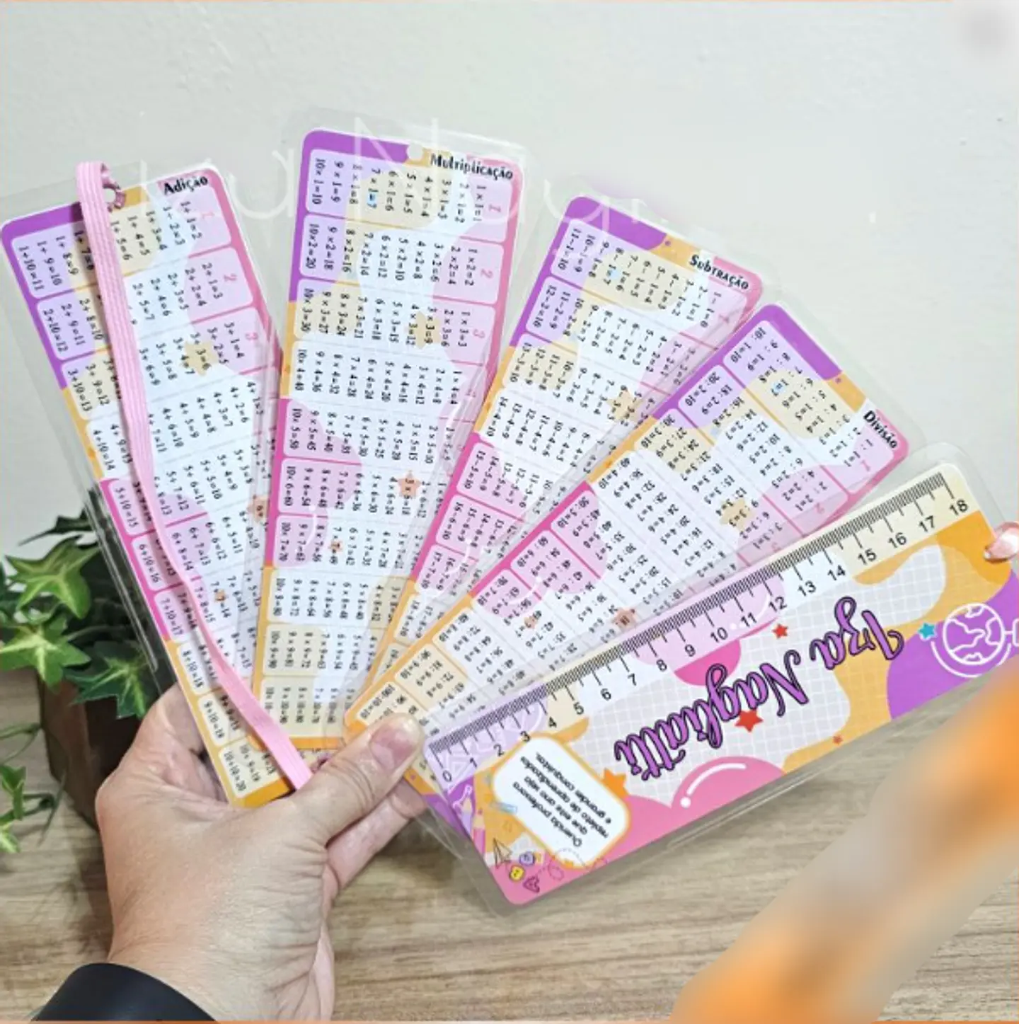 Arquivo Escolar Tabuada 4 Operações +  Régua 9 Meninas  2