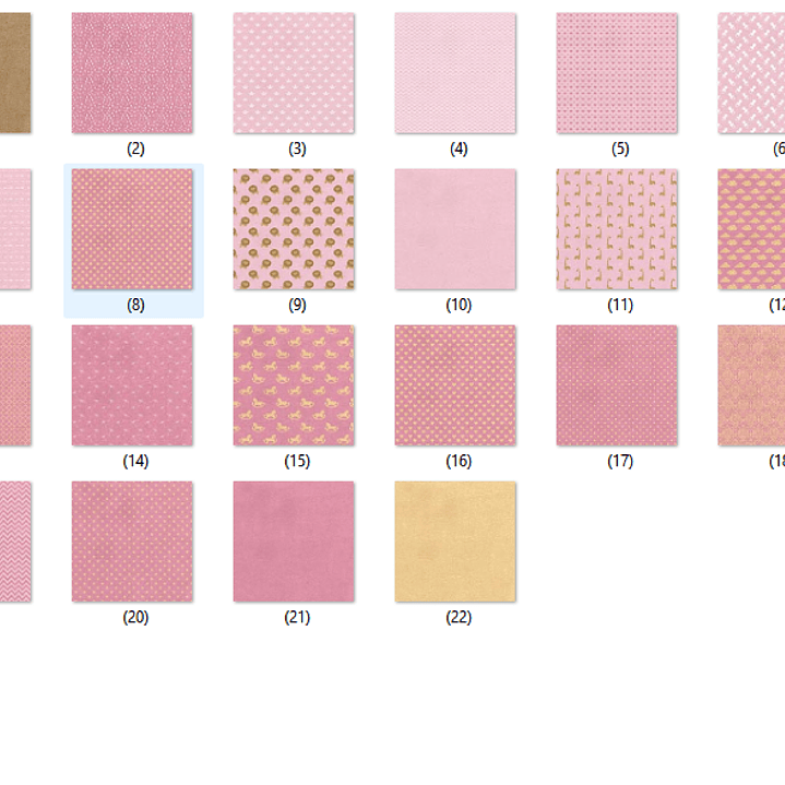 Kit Digital Papeis Rosa  2