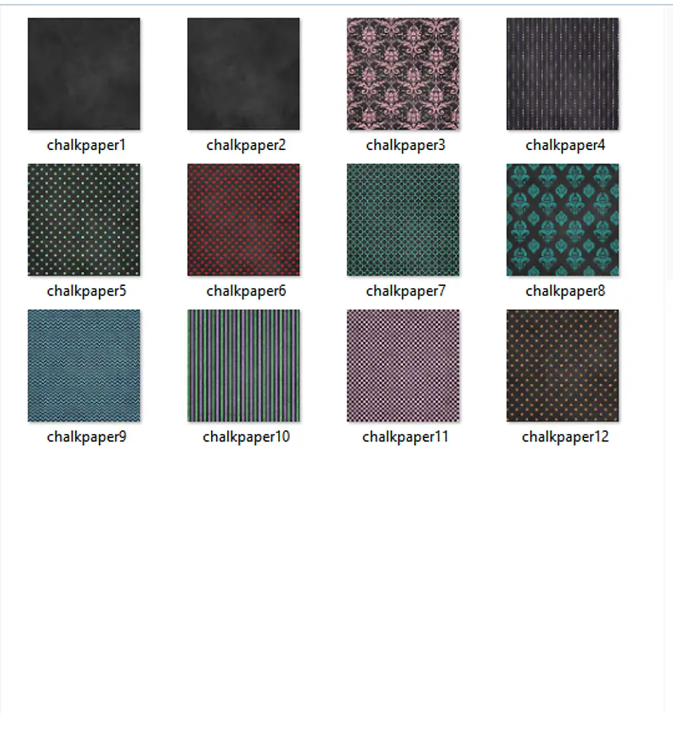 Kit Digital Papeis Negros Detalhes  2