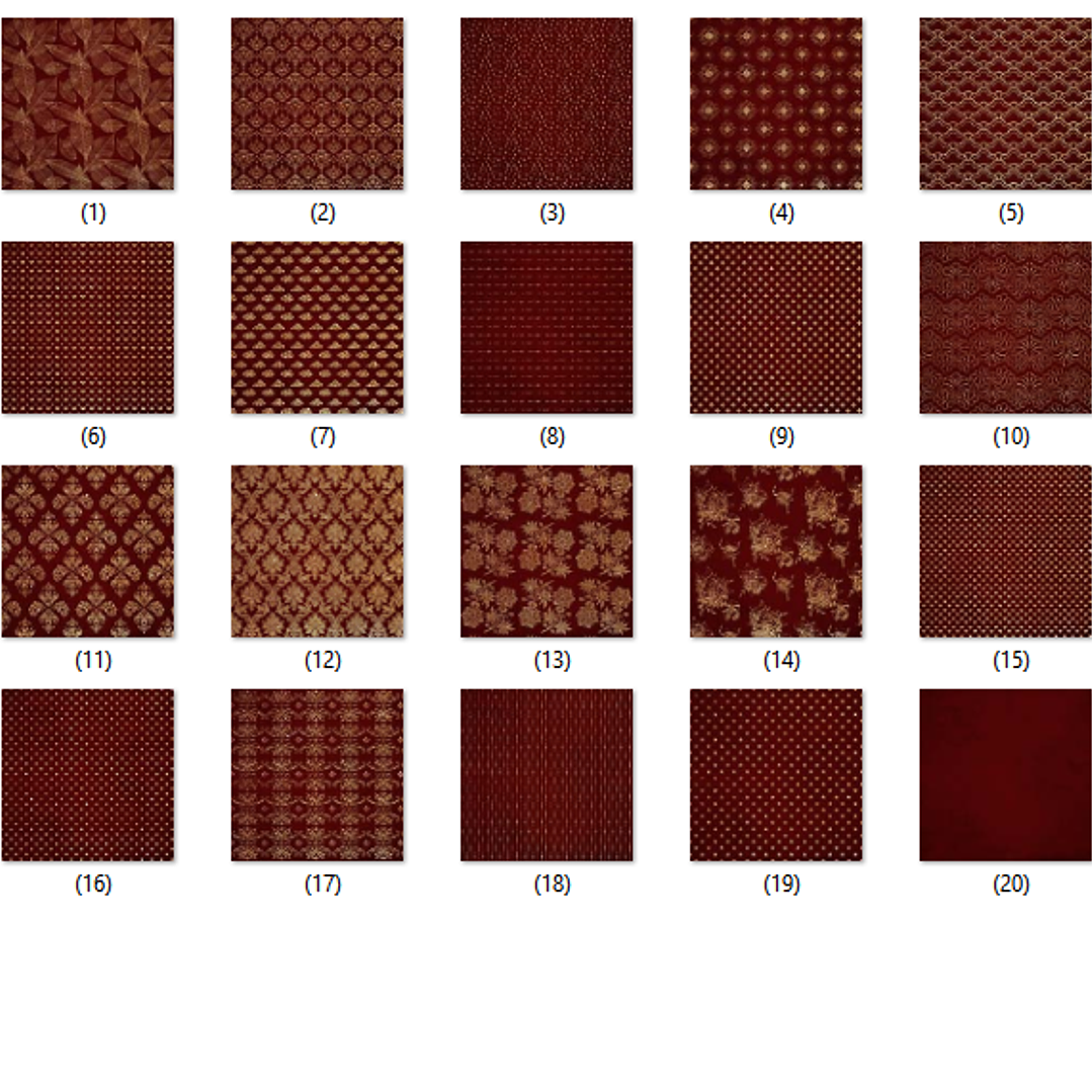 Kit Digital Papeis Vermelho Gold 2