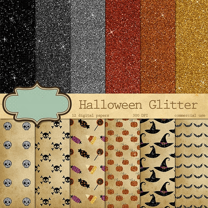 Kit Digital Papeis Halloween 1