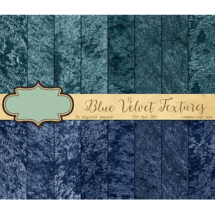 Kit Digital Papeis Azul 