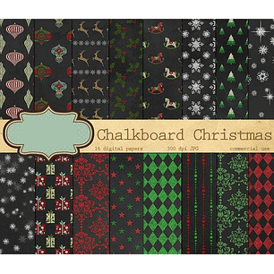 Kit Diital Papeis Natal 