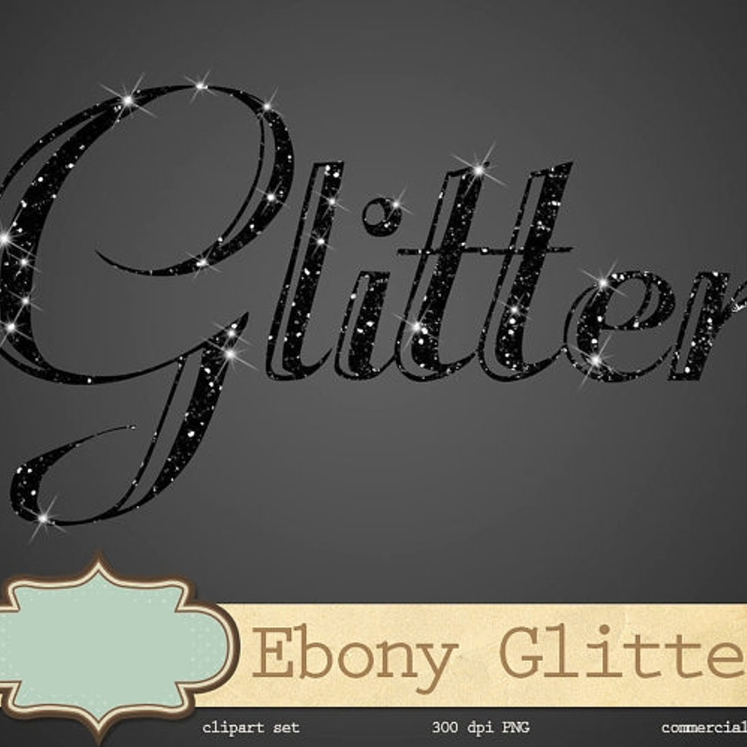 Kit Digital Papeis Letras Brilhoras  1