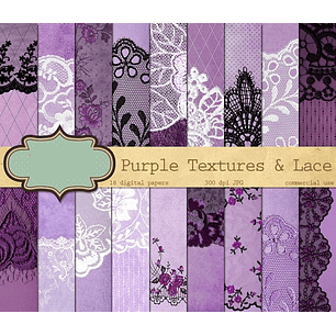 Kit Digital Papeis Lilas 