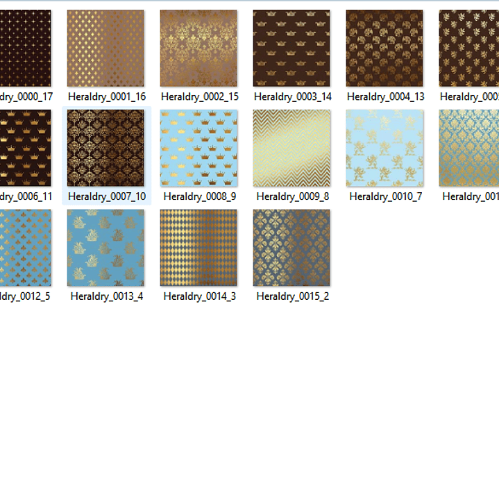 Kit Digital Azul Dourado  2