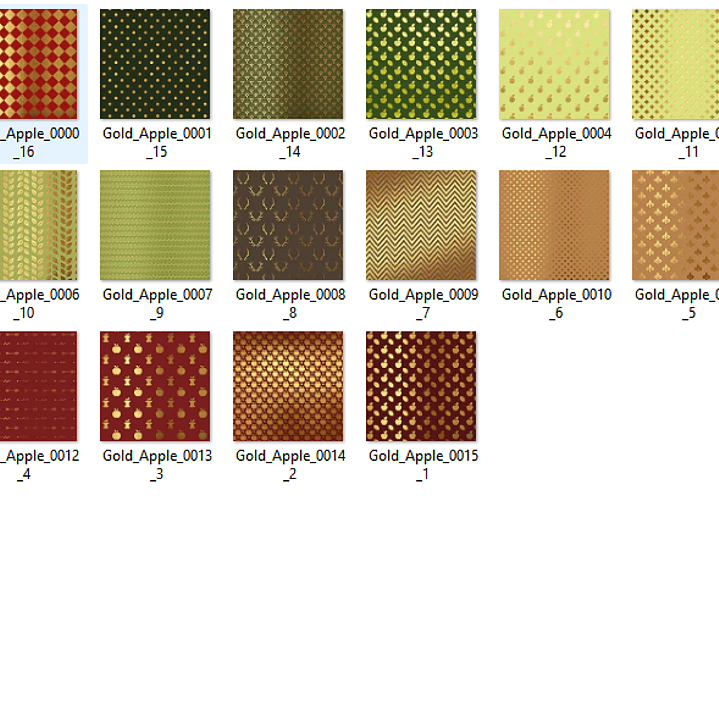 Kit Digital Papeis Dourados Coloridos  2