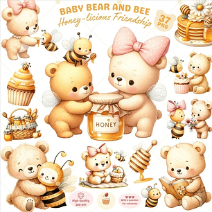 Kit Digital Ursinhos e Abelhas 