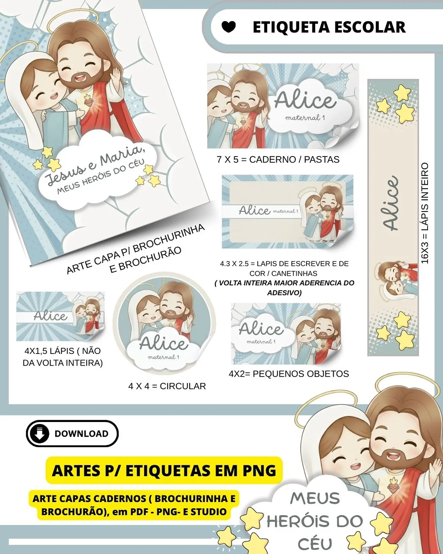 Arquivo Escolar Católico Jesus e Maria - Meus Heróis do Céu 2