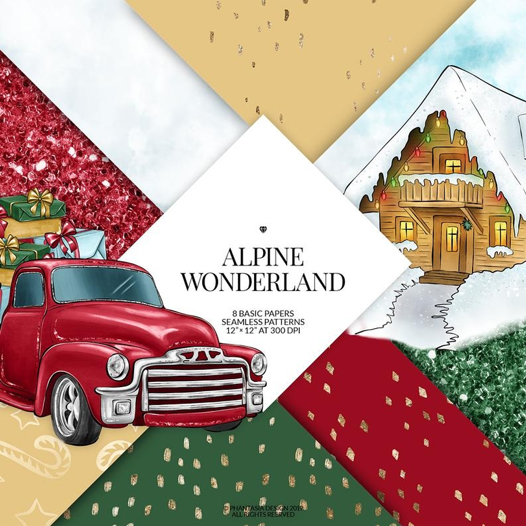 Kit Digital Papeis Natal  1