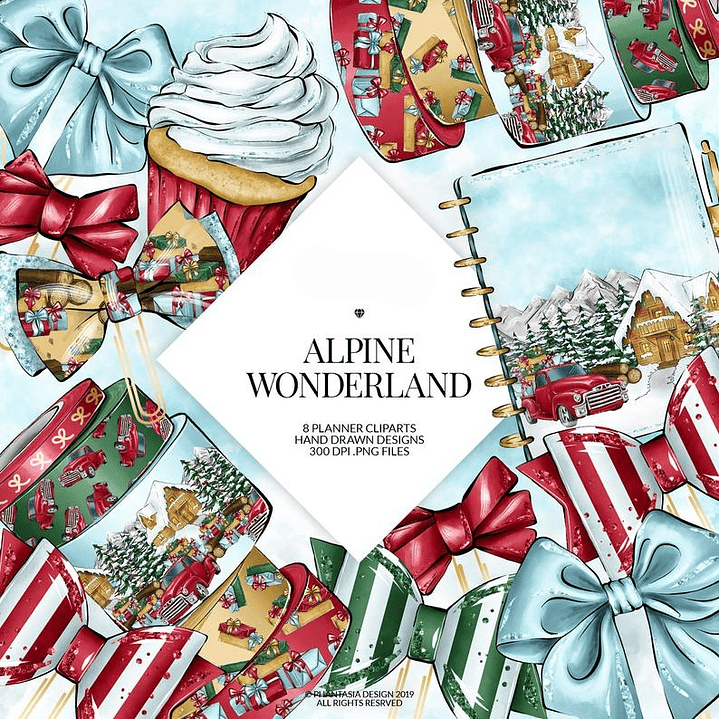 Kit Digital Acessórios de Natal  1