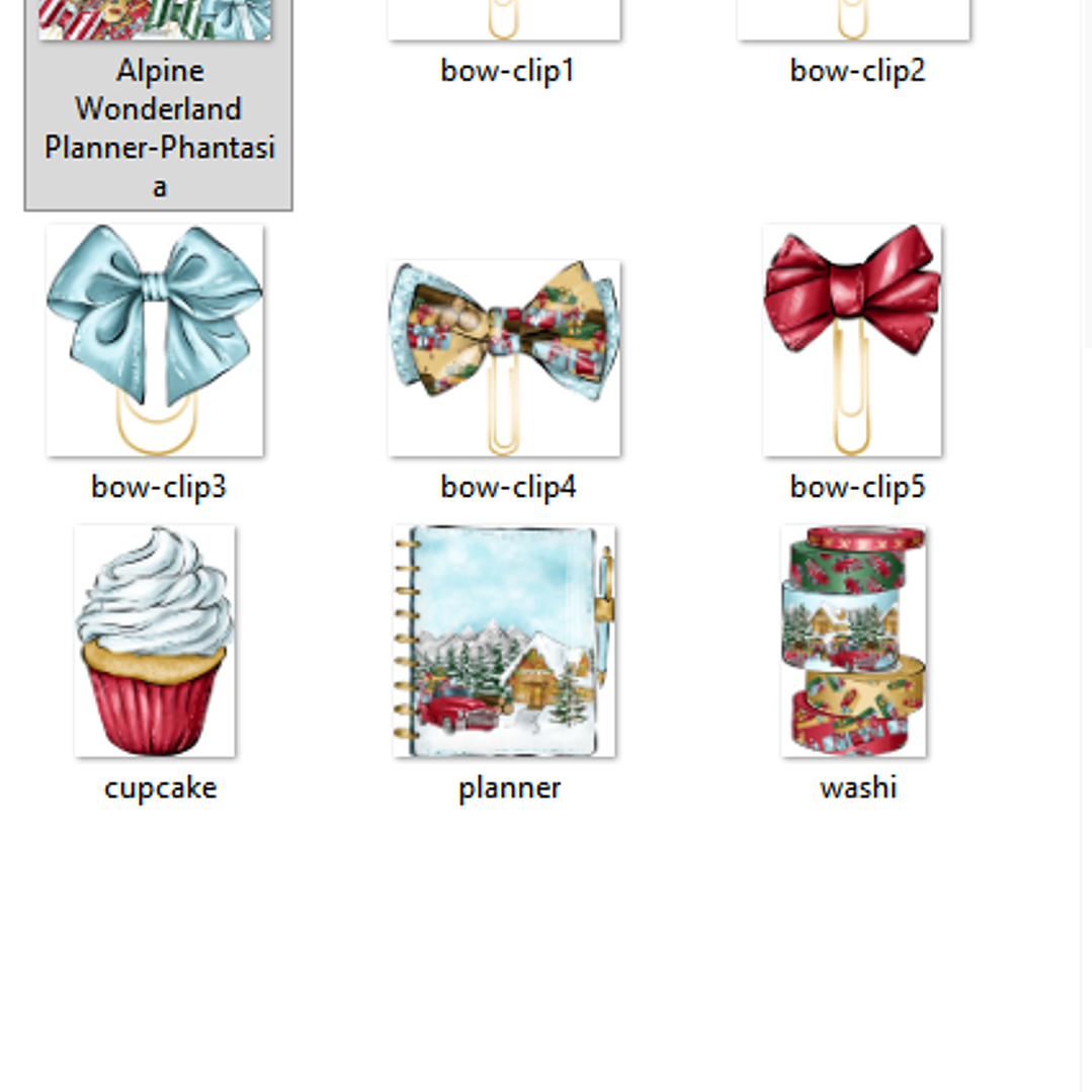 Kit Digital Acessórios de Natal  2