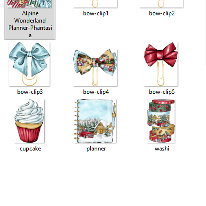 Kit Digital Acessórios de Natal  2