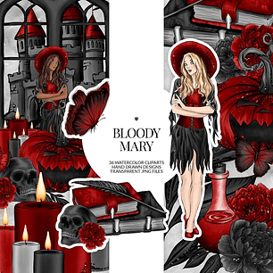 Kit Digital Menina Sangrenta 