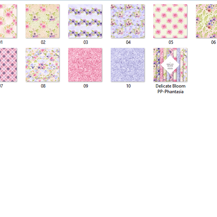 Kit Digital Papeis Floridos  2