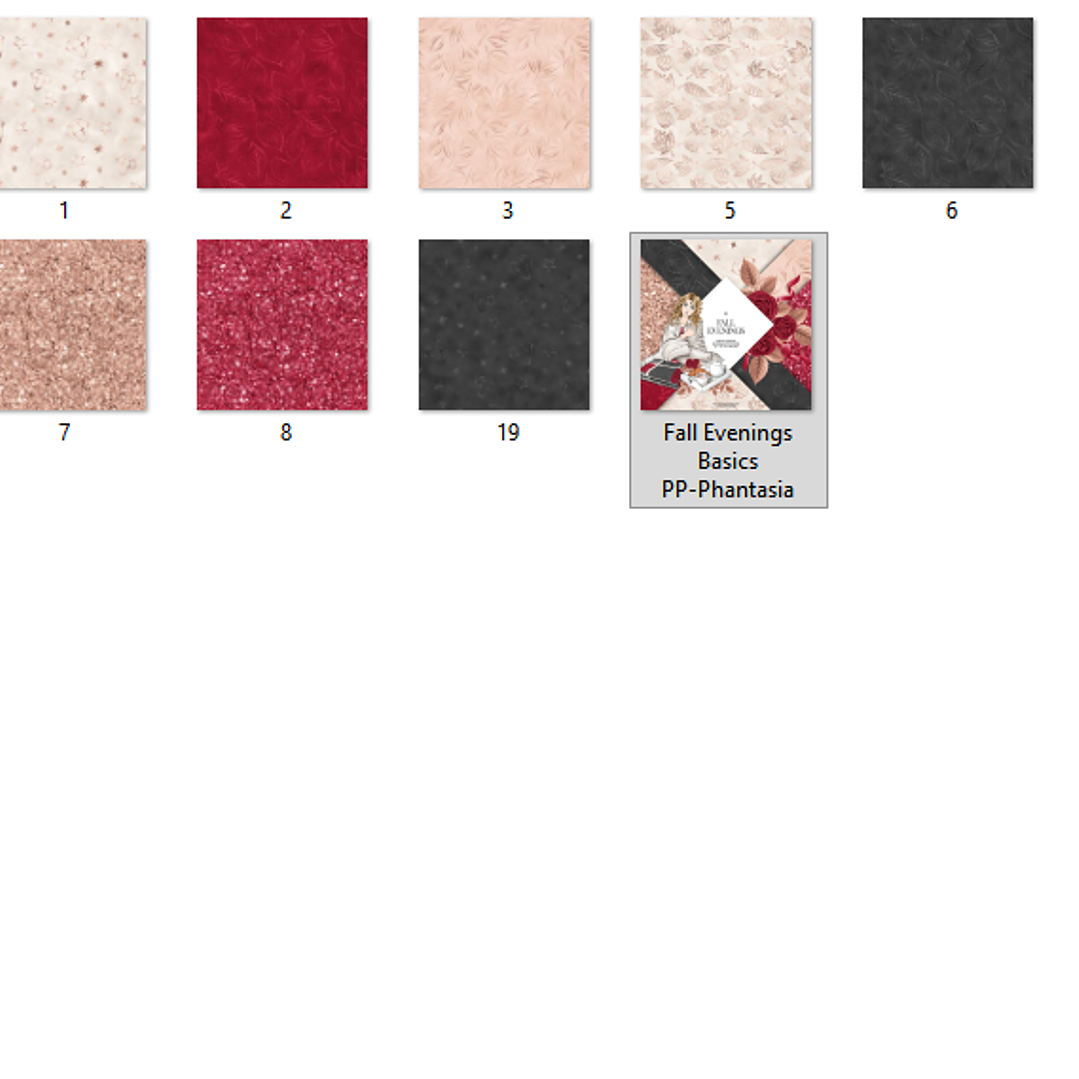 Kit Digital Papeis Noites de Outono  2