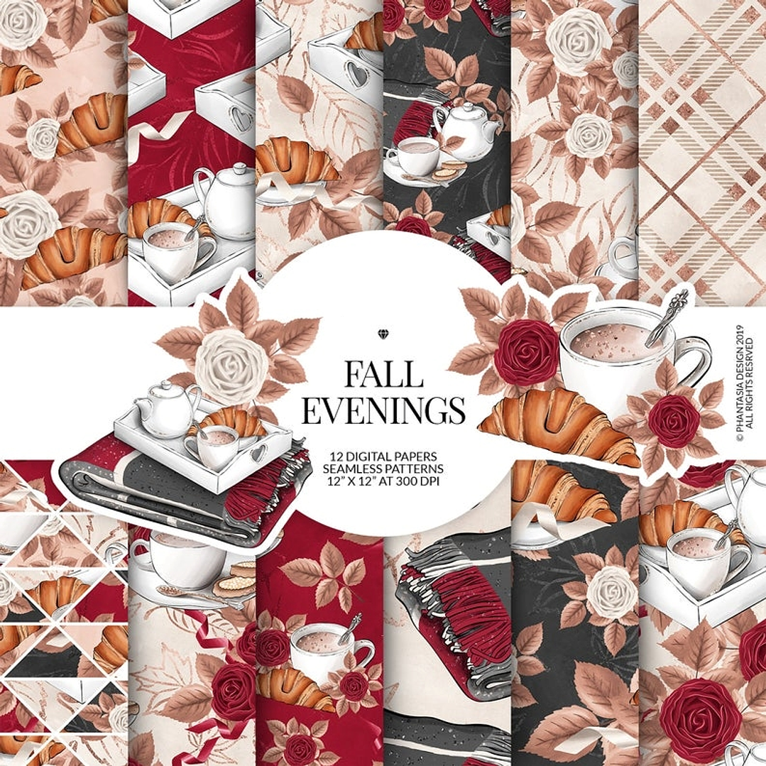 Kit Digital Papeis Chá da Tarde  1