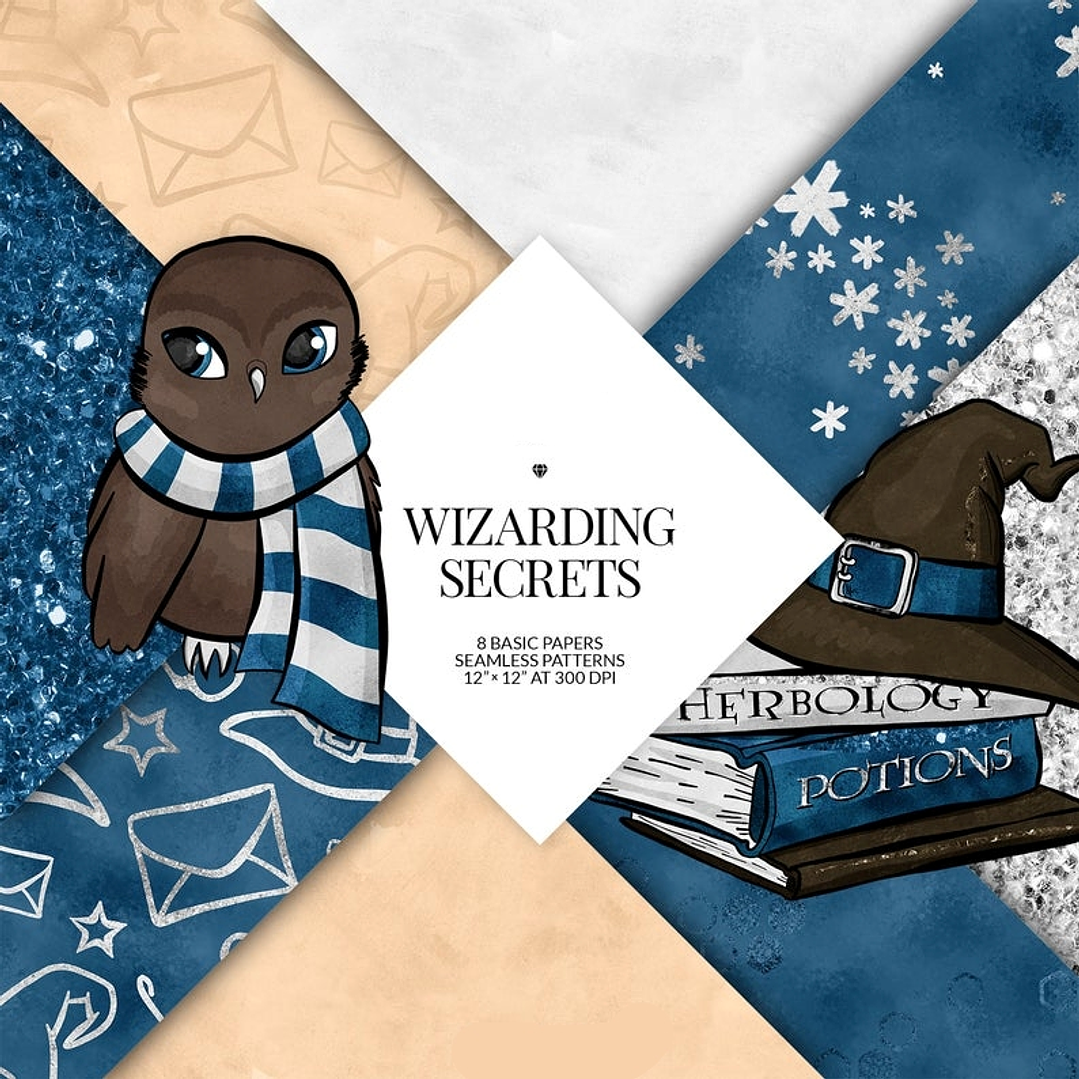 Kit Digital Papeis Harry Potter 1