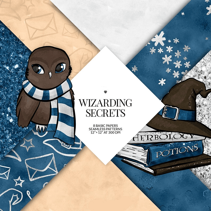 Kit Digital Papeis Harry Potter 1