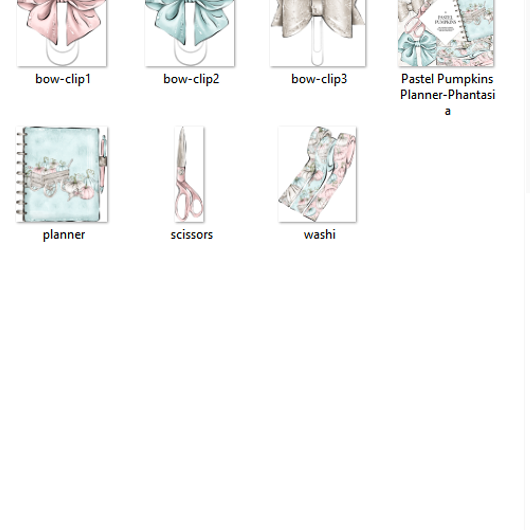 Kit Digital Acessorios Laços Agenda  2