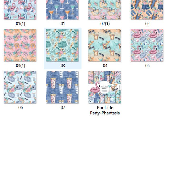 Kit Digital Papeis Pool Party  2