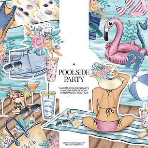 Kit Digital Acessorios Poo Party