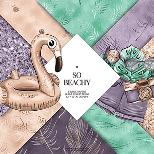 Kit Digital Papeis Pool Party 