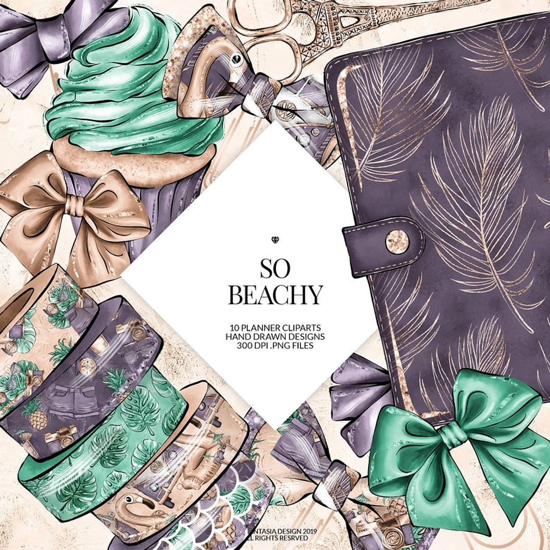 Kit Digital Acessorios Laços Agenda  1