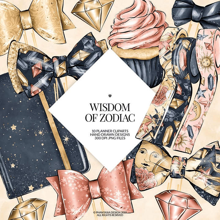 Kit Digital Diamantes Laço  1