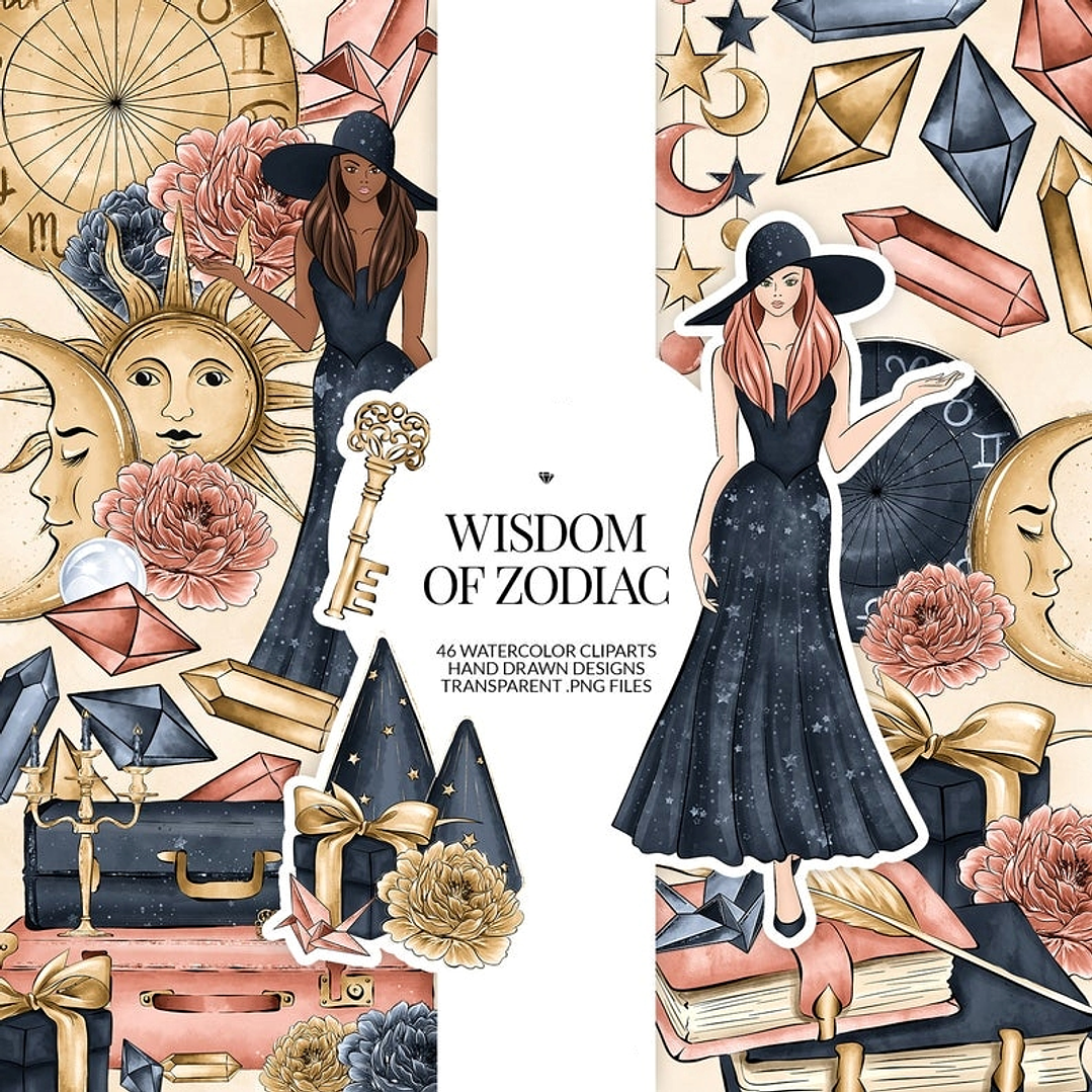 Kit Digital Zodíaco Sombrio 1