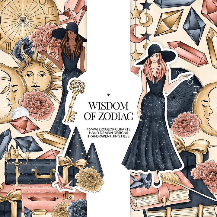 Kit Digital Zodíaco Sombrio 1