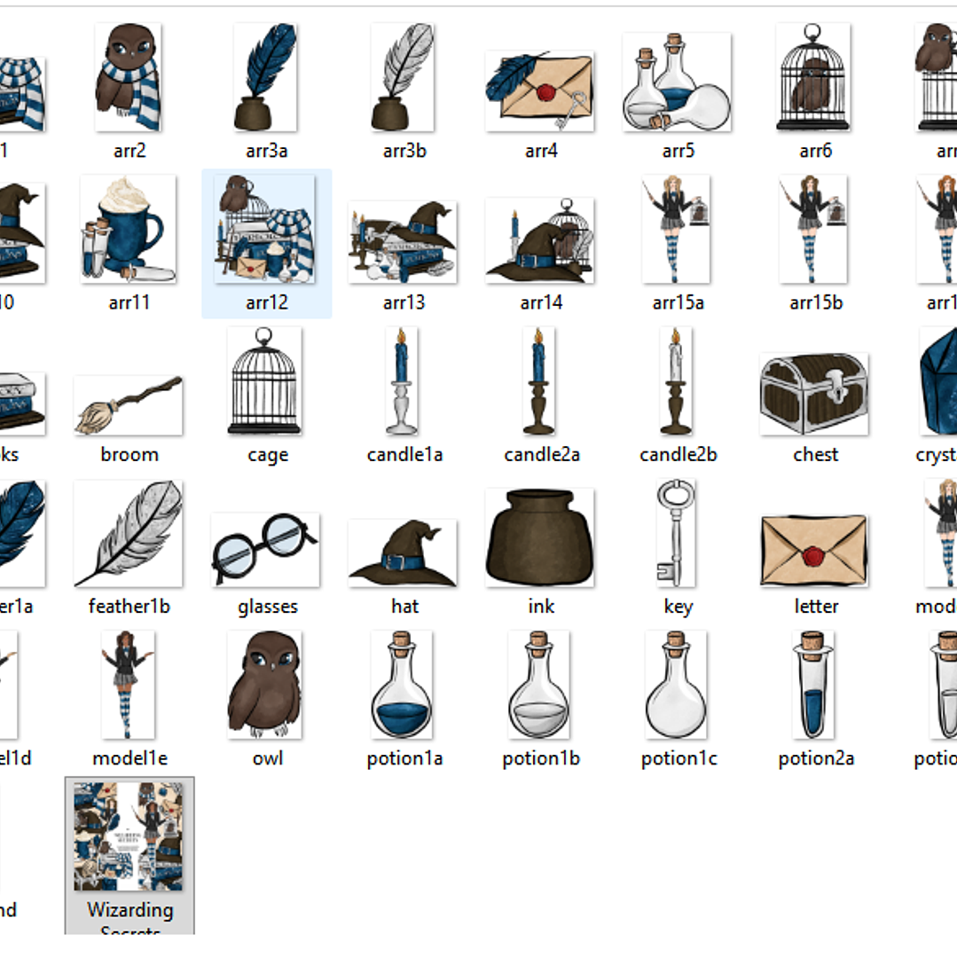 Kit Digital Zoadiaco Menina Sombria  2