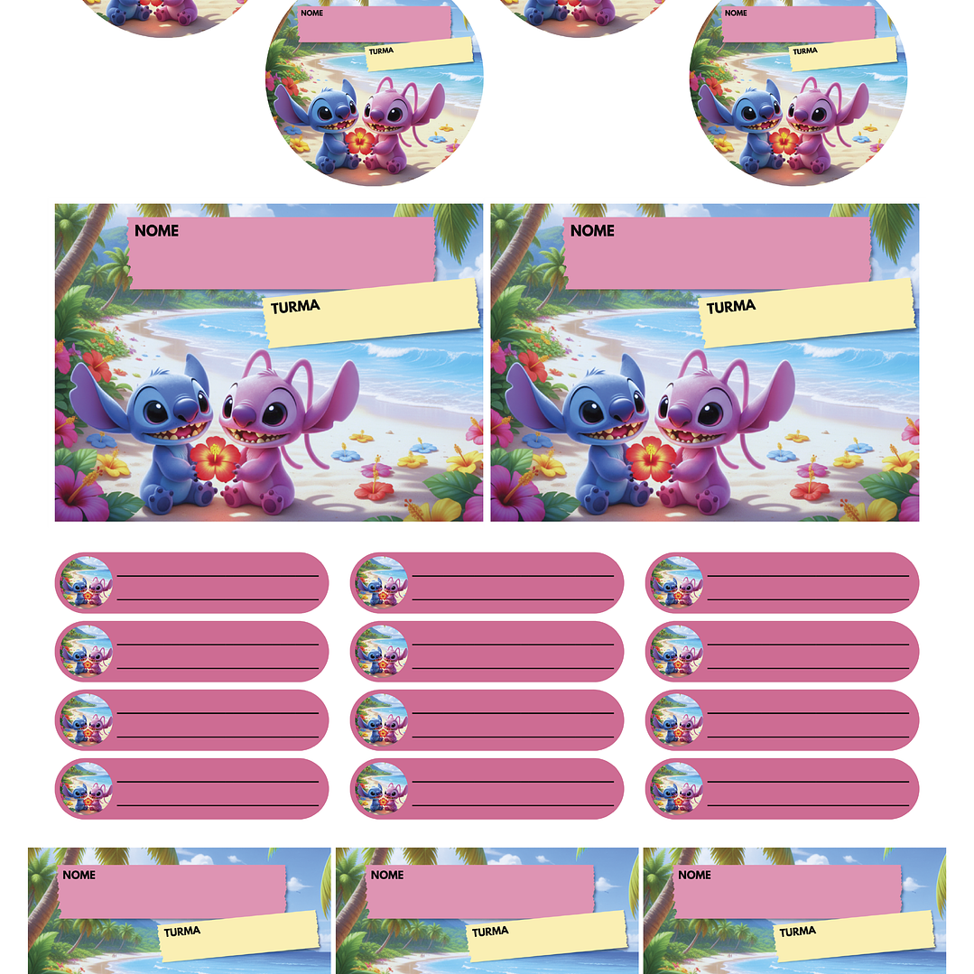 Arquivo Pack 50 Etiquetas Escolares  4