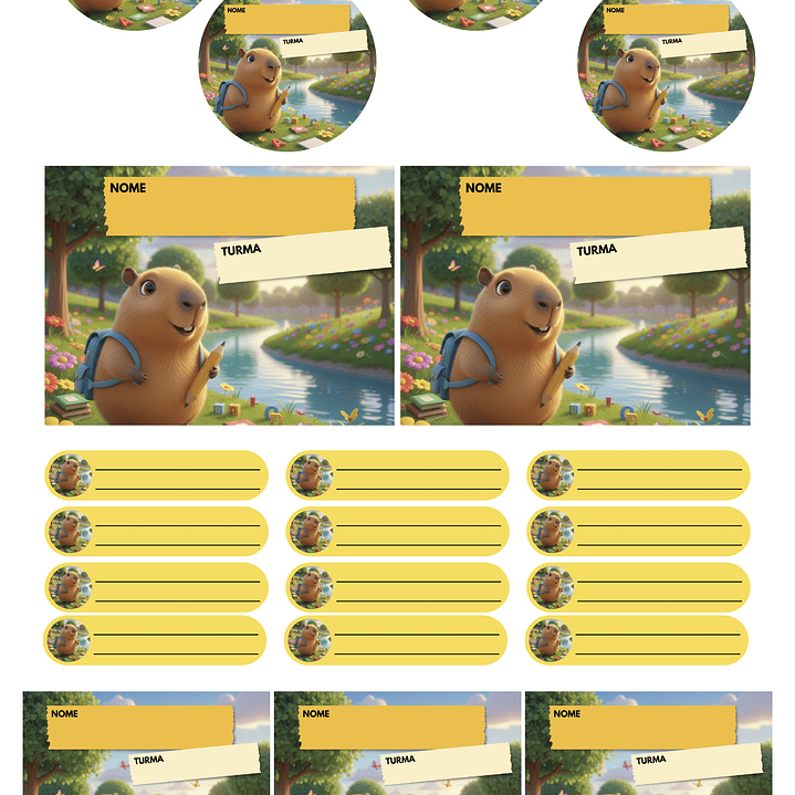 Arquivo Pack 50 Etiquetas Escolares  5