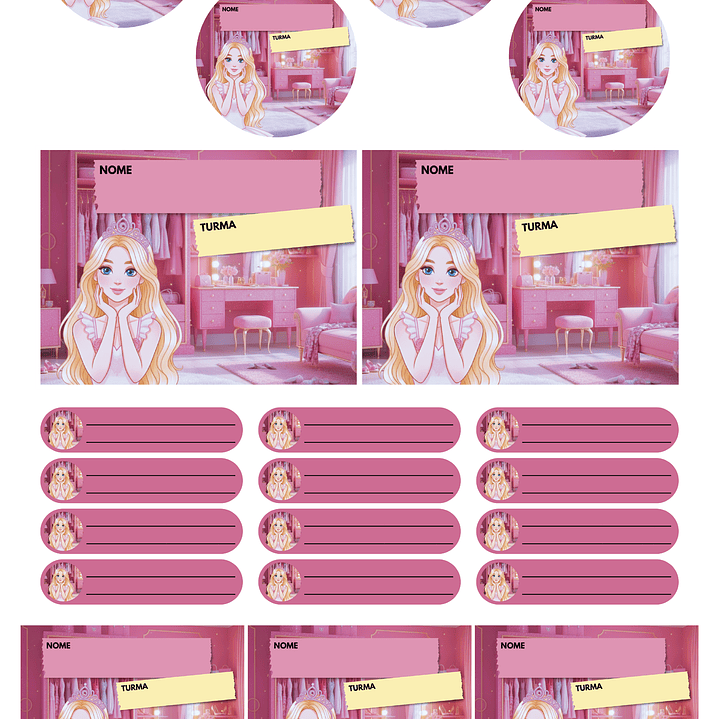 Arquivo Pack 50 Etiquetas Escolares  8