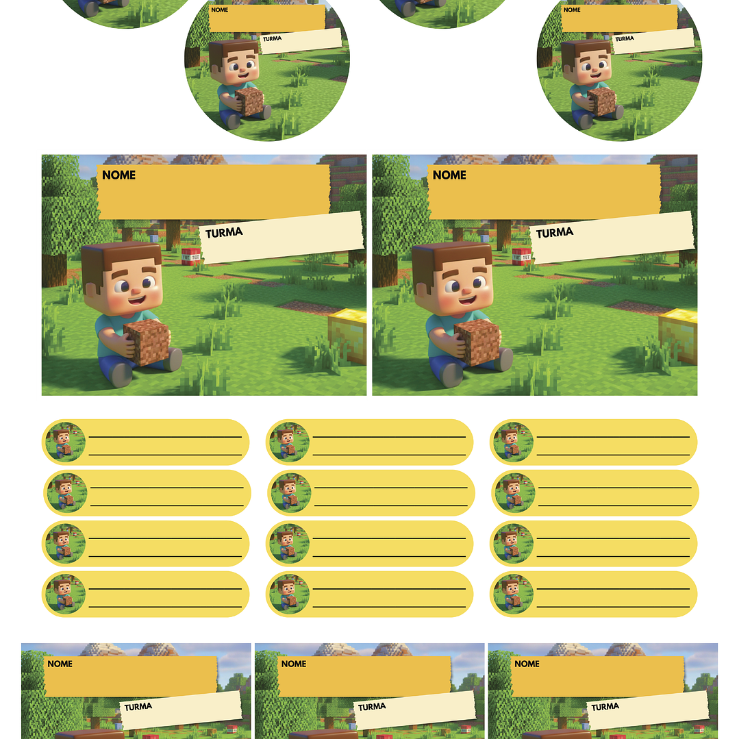 Arquivo Pack 50 Etiquetas Escolares  15