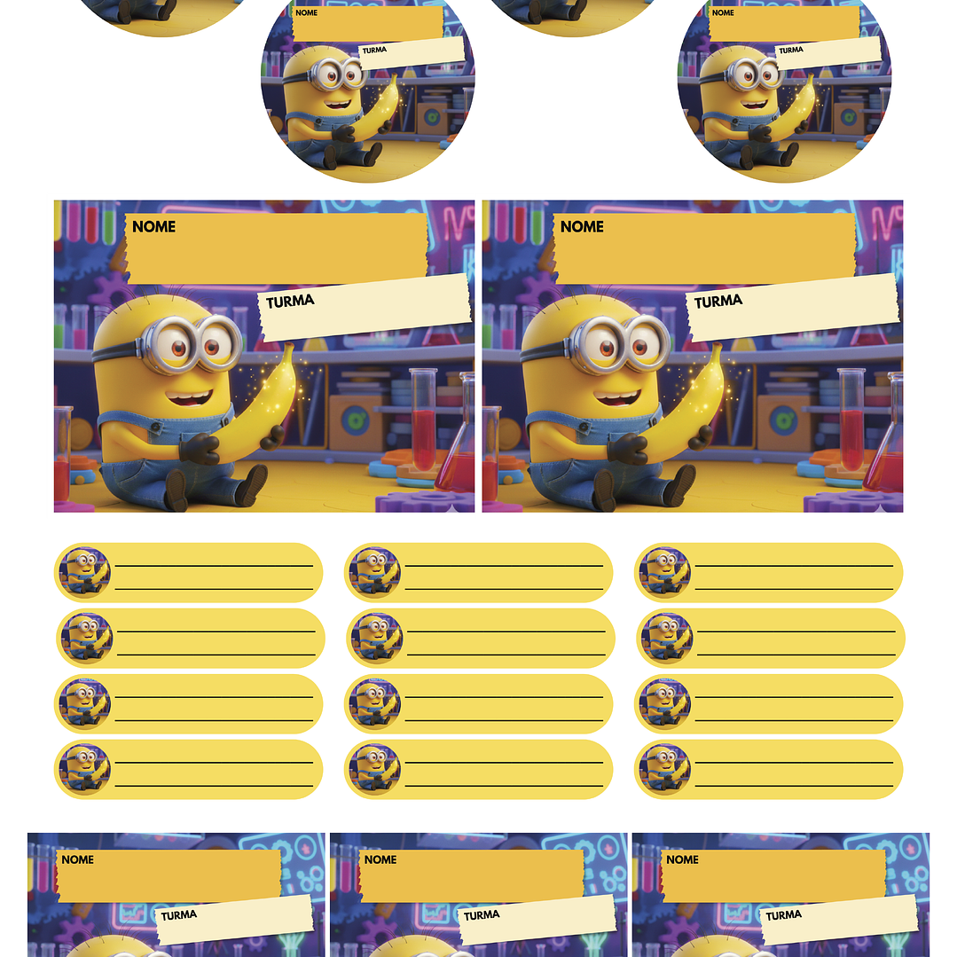 Arquivo Pack 50 Etiquetas Escolares  17