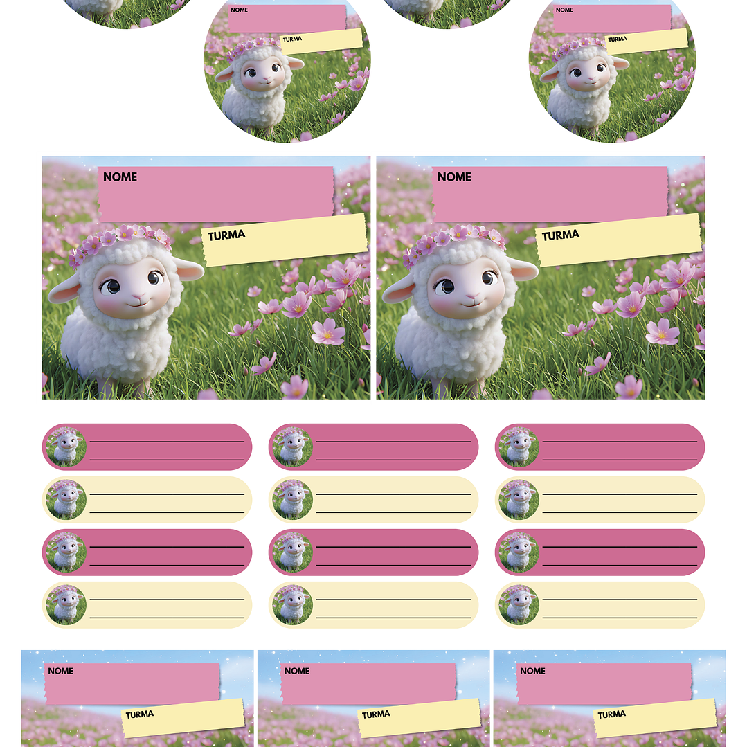Arquivo Pack 50 Etiquetas Escolares  21