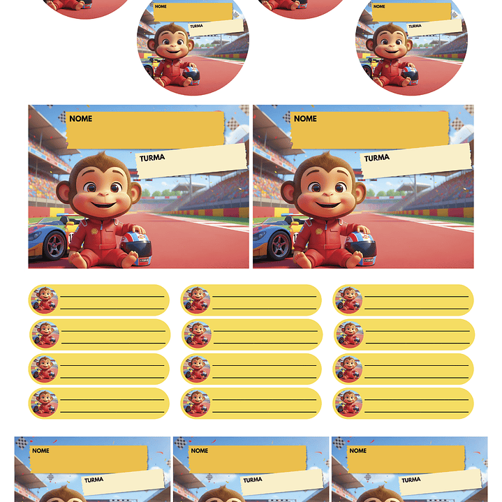 Arquivo Pack 50 Etiquetas Escolares  22